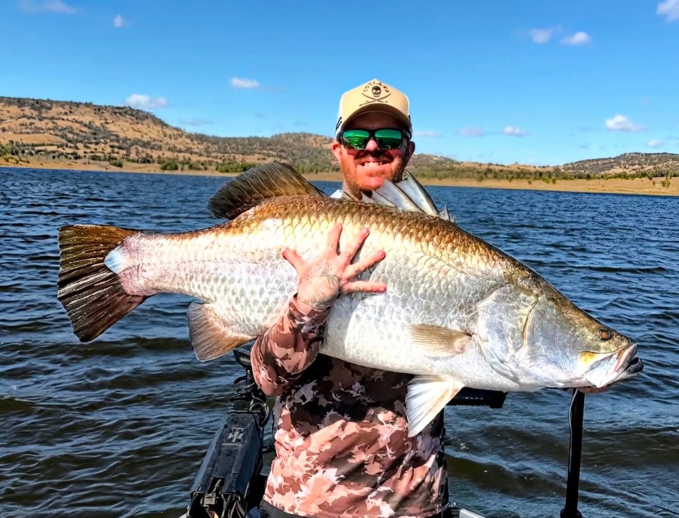 Rod, co-founder of Cutlass, with a barramundi